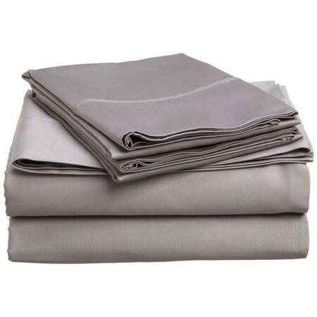 IMPRESSIONS 300 Queen Sheet Set- Egyptian Cotton Solid - Grey 300QNSH SLGR